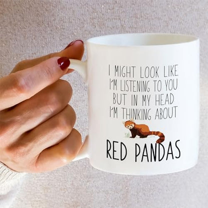 Funny Panda Lover Thinking About Pandas or | Ceramic Coffee Mug | 11 OZ