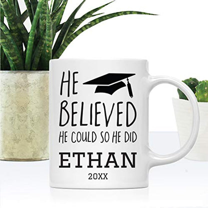 Personalized Custom Graduation Gift He | Customised Coffee Mug | 11 OZ