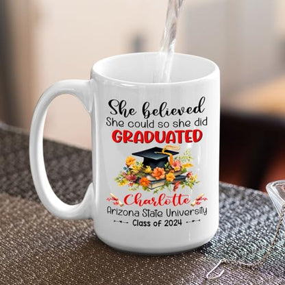 She Believed Could So Did Personalized | Customised Coffee Mug | 11 OZ