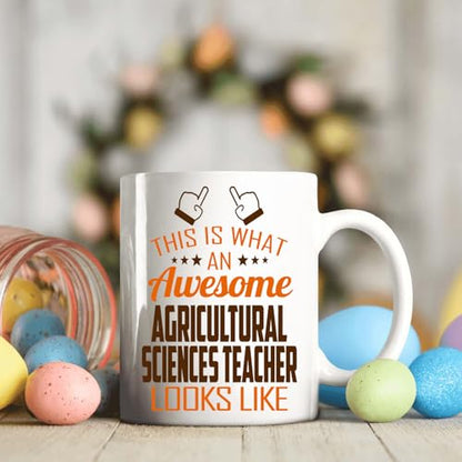 Awesome Agricultural Sciences Teacher This Is | Ceramic Coffee Mug | 11 OZ