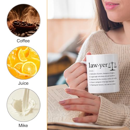 XQLZY Lawyer Definition Funny Lawyers Birthday | Ceramic Coffee Mug | 11 OZ