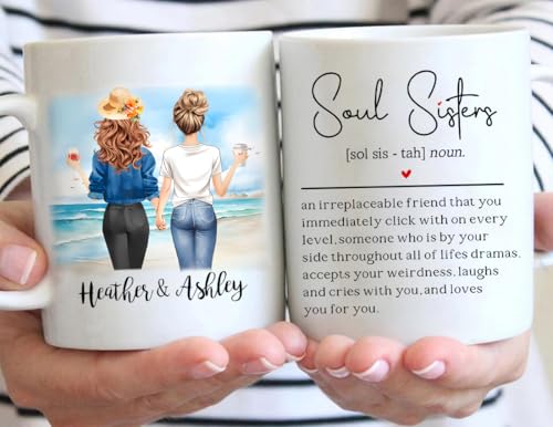 Personalized Best Friends for Women Custom | Customised Coffee Mug | 11 OZ