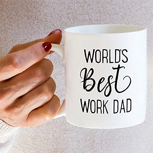 Funny World s Best Work Dad Goodbye Farewell | Ceramic Coffee Mug | 11 OZ