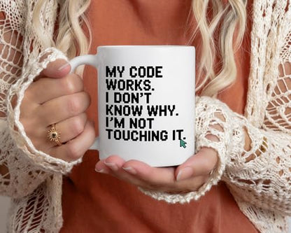 Computer Science Gifts Funny for Work Desk | Ceramic Coffee Mug | 11 OZ
