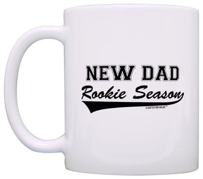 Dad to Be For Men New Dad Rookie Season First Time Father | Ceramic Coffee Mug | Father's Day Gift | Stylish Printed Design | Tea & Coffee Cup | 11oz