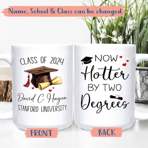 Now Hotter By Two Degree Personalized Funny | Customised Coffee Mug | 11 OZ