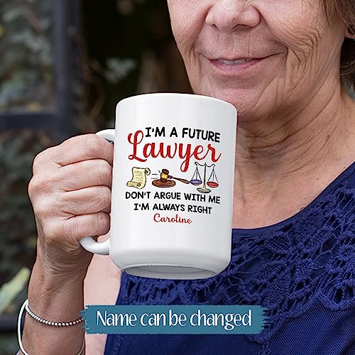 Personalized Future Attorney I m A Lawyer | Customised Coffee Mug | 11 OZ