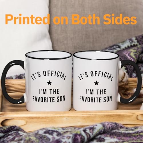 Son Gifts from Mom Favorite Birthday Fathers | Ceramic Coffee Mug | 11 OZ