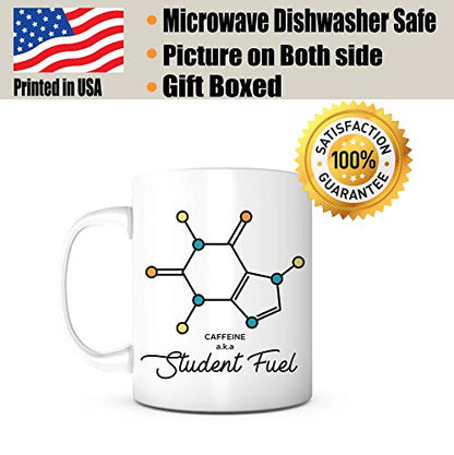 Student Fuel-Student Friend Gift For College | Ceramic Coffee Mug | 11 OZ