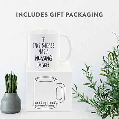 Graduation Gift This Badass Has a Nursing | Ceramic Coffee Mug | 11 OZ