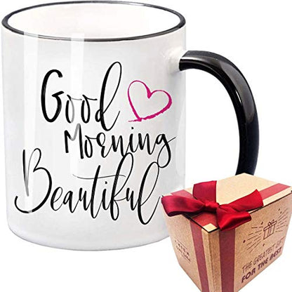 Novelty Good Morning Beautiful Wedding | Ceramic Coffee Mug | 11 OZ