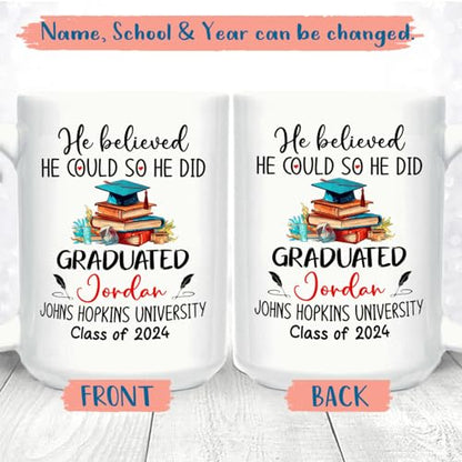 Personalized Graduation Class of 2026 He | Customised Coffee Mug | 11 OZ