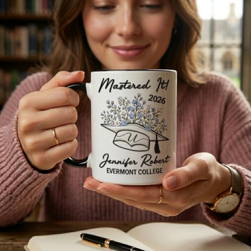 Hyturtle Personalized Graduation 2D Printed | Customised Coffee Mug | 11 OZ