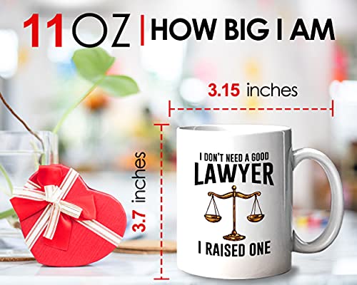 Bubble Hugs Lawyer I Don t Need A Good Raised | Ceramic Coffee Mug | 11 OZ
