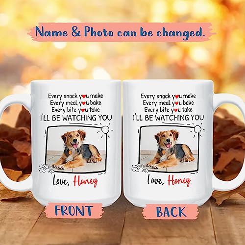 Personalized Dogs Name Photo Gift For Dog | Customised Coffee Mug | 11 OZ