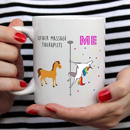 Massage Therapist Unicorn Masseuse Gifts For | Ceramic Coffee Mug | 11 OZ