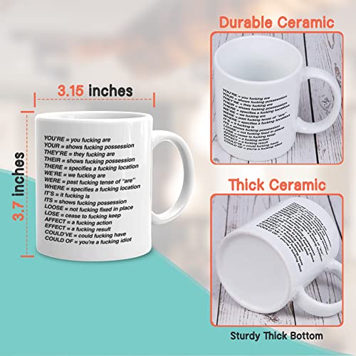 Sarcasm Funny Sarcastic Grammar Police | Ceramic Coffee Mug | 11 OZ