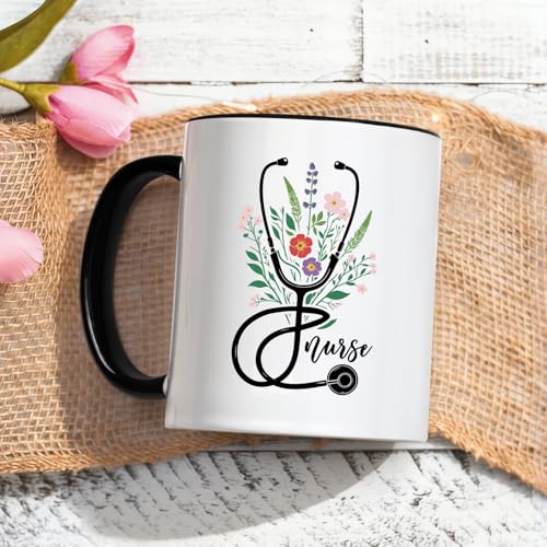 YHRJWN Nurse Gifts for Women Appreciation | Ceramic Coffee Mug | 11 OZ