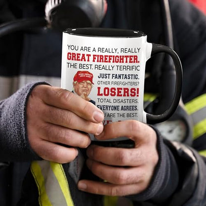 Firefighter Gifts for Men Women EMT Fireman | Ceramic Coffee Mug | 11 OZ