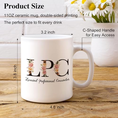 XQLZY LPC Licensed Professional Counselor | Ceramic Coffee Mug | 11 OZ