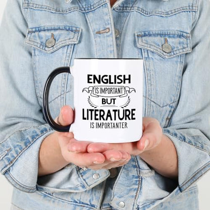 Literature English Important Importanter Funny | Ceramic Coffee Mug | 11 OZ