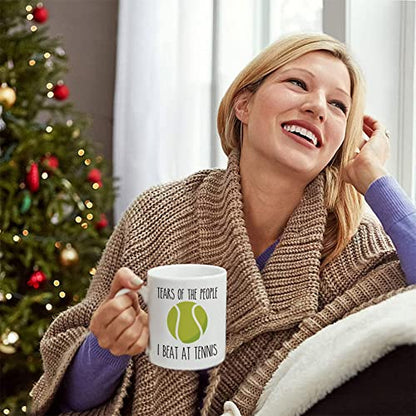 Tears Of The People I Beat At Tennis Funny | Ceramic Coffee Mug | 11 OZ