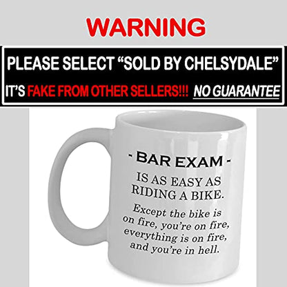Lawyer Gifts for Men Women Bar Exam Easy on | Ceramic Coffee Mug | 11 OZ