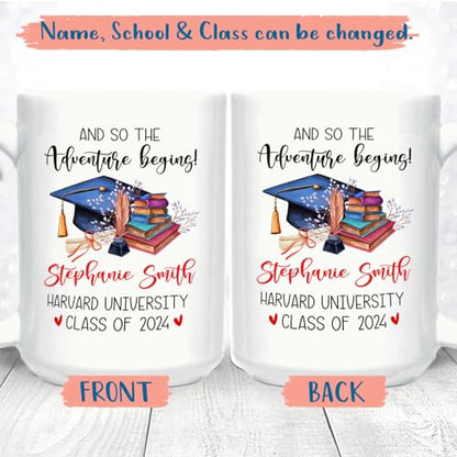 Personalized Name School Class Graduation | Customised Coffee Mug | 11 OZ