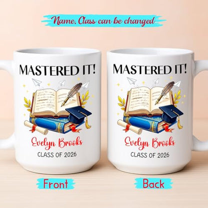 Mastered It Gift For Congratulation Grad | Customised Coffee Mug | 11 OZ