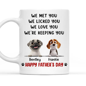 Personalized Dog Dad | Ceramic Coffee Mug | Father's Day Gift | Stylish Printed Design | Tea & Coffee Cup | 11oz