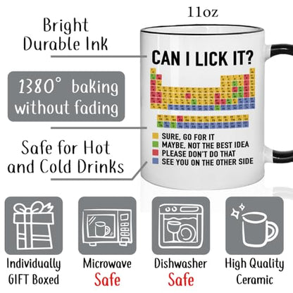 Funny Chemistry Teacher Gift Periodic Table | Ceramic Coffee Mug | 11 OZ