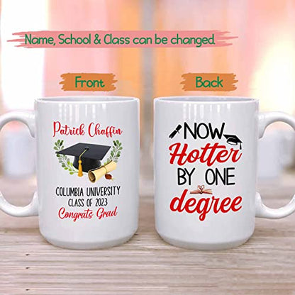 Personalized Graduation Now Hotter By One | Customised Coffee Mug | 11 OZ