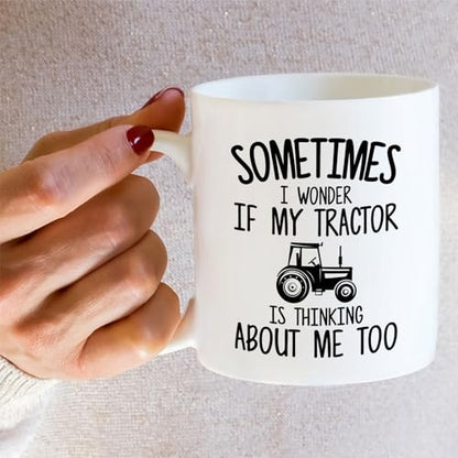 Funny Tractor Driver Humorous Farming Gift for | Ceramic Coffee Mug | 11 OZ