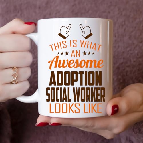 Awesome Adoption Social Worker This Is What an | Ceramic Coffee Mug | 11 OZ