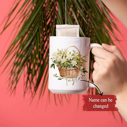 Beautiful Customized Magnolia Personalized | Customised Coffee Mug | 11 OZ