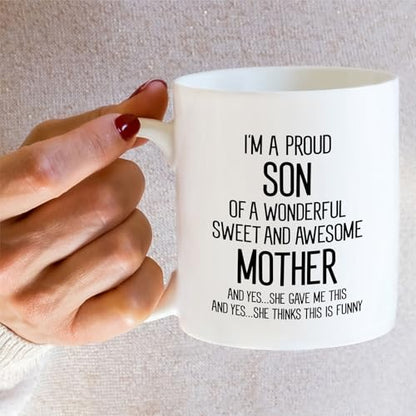 Funny Son Hilarious Sarcastic Gift for from | Ceramic Coffee Mug | 11 OZ