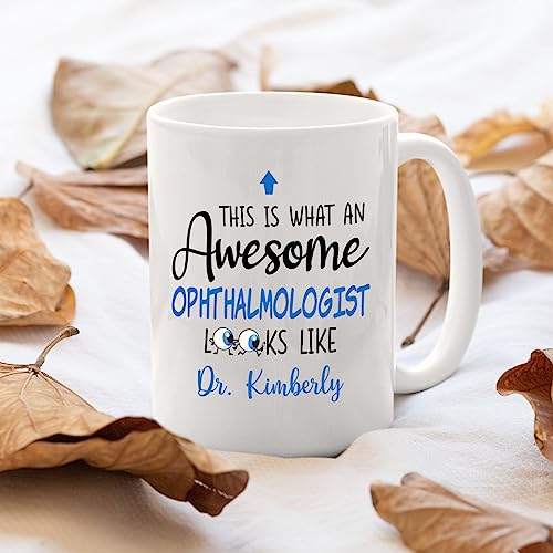 Personalized Name Ophthalmologist Funny | Customised Coffee Mug | 11 OZ