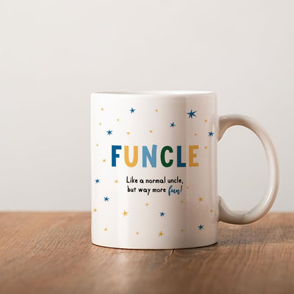Funny for Uncle | Ceramic Coffee Mug | Father's Day Gift | Stylish Printed Design | Tea & Coffee Cup | 11oz