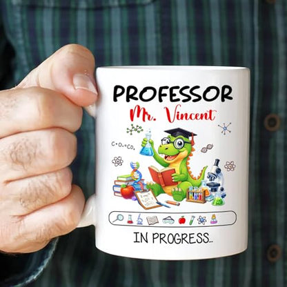 Personalized Cute Dinosaur Science Gift For | Customised Coffee Mug | 11 OZ