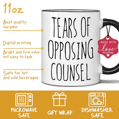 Lawyer Gifts for Women Tears of Opposing | Ceramic Coffee Mug | 11 OZ