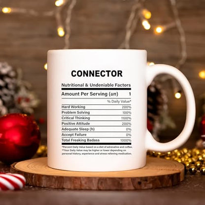 Gift for Connector nutrition ideas graduation | Ceramic Coffee Mug | 11 OZ