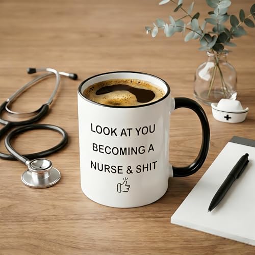 Funny Nurse Gifts for Women Nursing Student | Ceramic Coffee Mug | 11 OZ