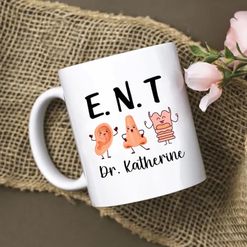 Personalized E N T Gifts For Men Women ENT | Customised Coffee Mug | 11 OZ