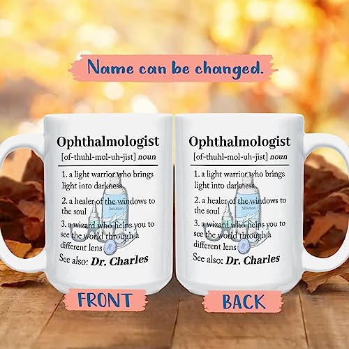 Personalized Ophthalmologist Definition | Customised Coffee Mug | 11 OZ