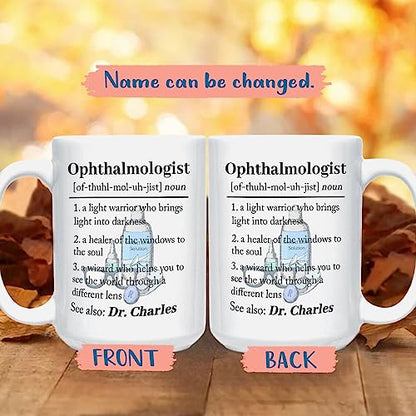Personalized Ophthalmologist Definition | Customised Coffee Mug | 11 OZ