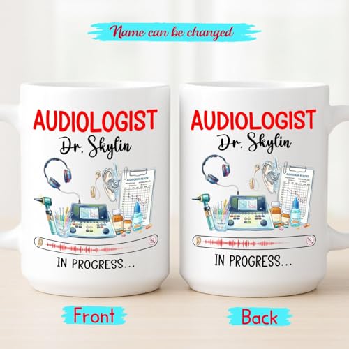 Personalized Audiologist In Progress Gift | Customised Coffee Mug | 11 OZ