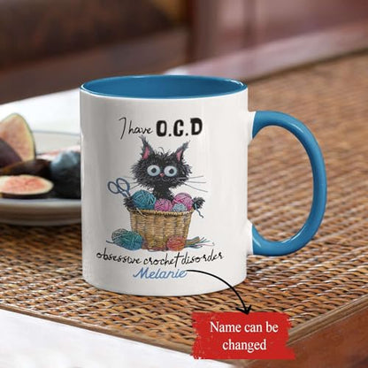 Crochet Details Customized With Lover | Customised Coffee Mug | 11 OZ