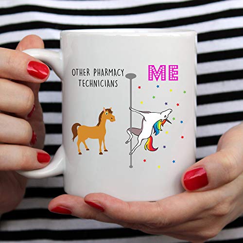 Unicorn Pharmacy Technician Gifts Tech Funny | Ceramic Coffee Mug | 11 OZ