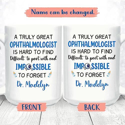 Personalized Retired Ophthalmologist Gift | Customised Coffee Mug | 11 OZ