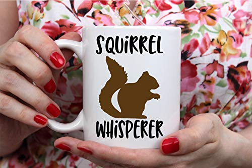 Funnwear Squirrel Whisperer or Novelty Funny | Ceramic Coffee Mug | 11 OZ
